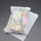 Cheap Custom Frosted Clear Poly Bags Printing PE CPE Slider Zip Lock Plastic Poly Bag