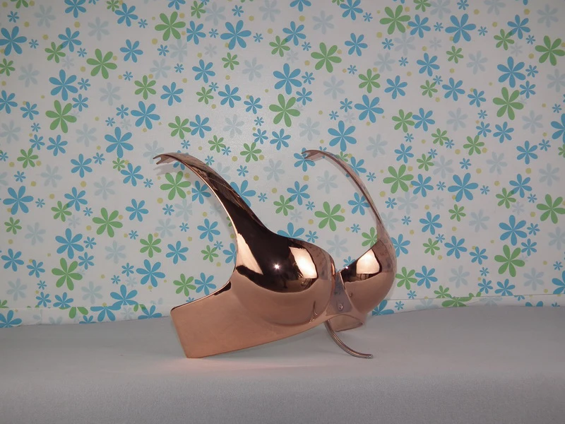 EMB-013PR  Red copper plated bra show model_05