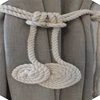 Hot sale fashionable Cotton rope Tiebacks Curtain handmade Tie Backs with ball