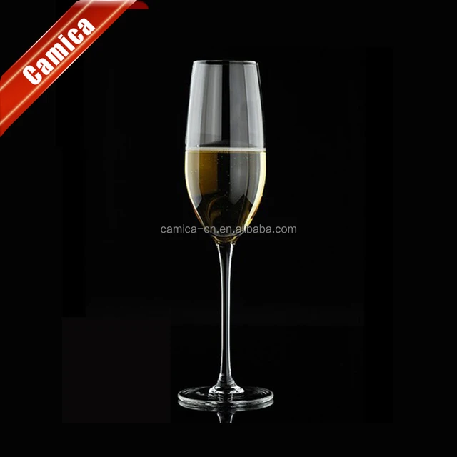 blown eco-friendly wholesale ball stem crystal champagne flute