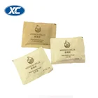 paper packaging material for mini 3 side seal coffee white brown granulated empty sugar sachet