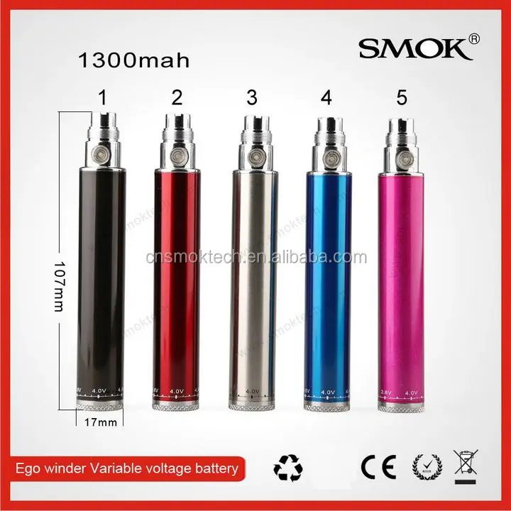 smoke 3.3V-4.8V Variable Voltage E-Cigarette ego twist battery