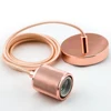 Retro single pendant light pendant lamp cord set industrial lamp hanging with socket E27 E26
