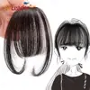 AliLeader Long Blunt Bangs hair Clip-In Extension Fringe 100% Real Natural False hairpiece For Women Clip In Bangs