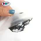 Silicone Rubber Labels Custom 3D Raised Skull Logo High Density Heat Transfer Printing for T-shirts
