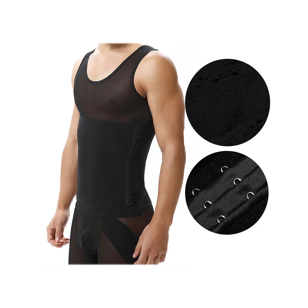 Breathable Gynecomastia Compression Hide Man Moobs Clasp Chest Binders Tank Tops, Black and white
Breathable Gynecomastia Compression Hide Man Moobs Clasp Chest Binders Tank Tops, Black and white