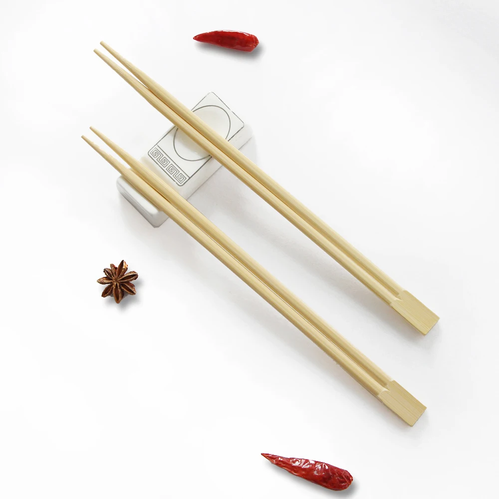 23cm wholesale printed disposable bamboo chopsticks with