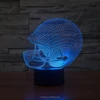 Factory wholesale football helmet 3D lamp colorful lights lamp 102108