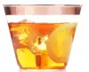 9oz 10oz 12oz 14oz Rose Gold Plastic Cups100 Pack Hard Clear Plastic Cups Disposable Party Cups Fancy Wedding Tumblers
