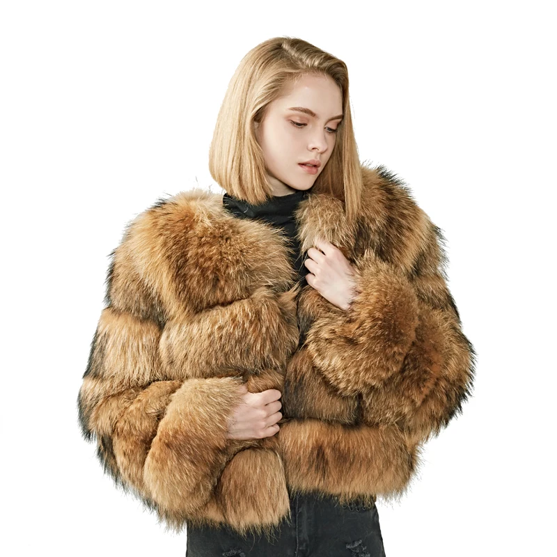 Thick Warm Full Pelt Wholesale Custom Natural Raccoon Fur Jacket Garment Women Winter Luxury Fur Coat Real Fur Women Coat
Thick Warm Full Pelt Wholesale Custom Natural Raccoon Fur Jacket Garment Women Winter Luxury Fur Coat Real Fur Women Coat