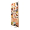 Large format frameless banner stand led fabric light box