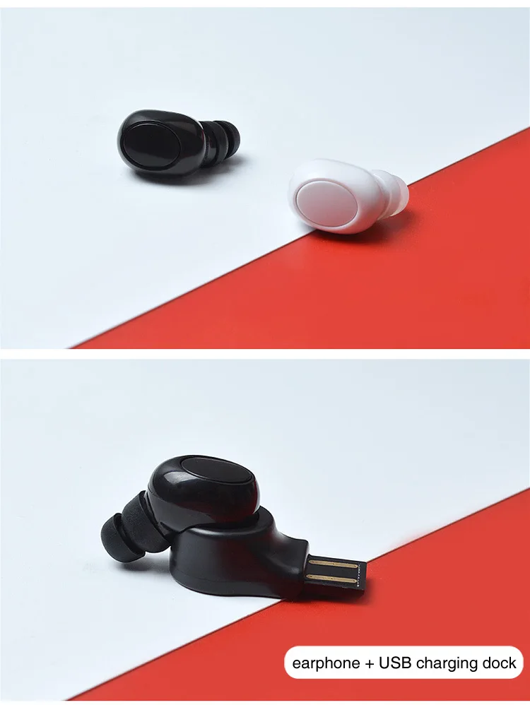 Wholesale Mini Single in Ear Bluetooth Earphone, Wireless Headset, Wireless Headphone with USB Magnetic Charging Dock - ANKUX.COM