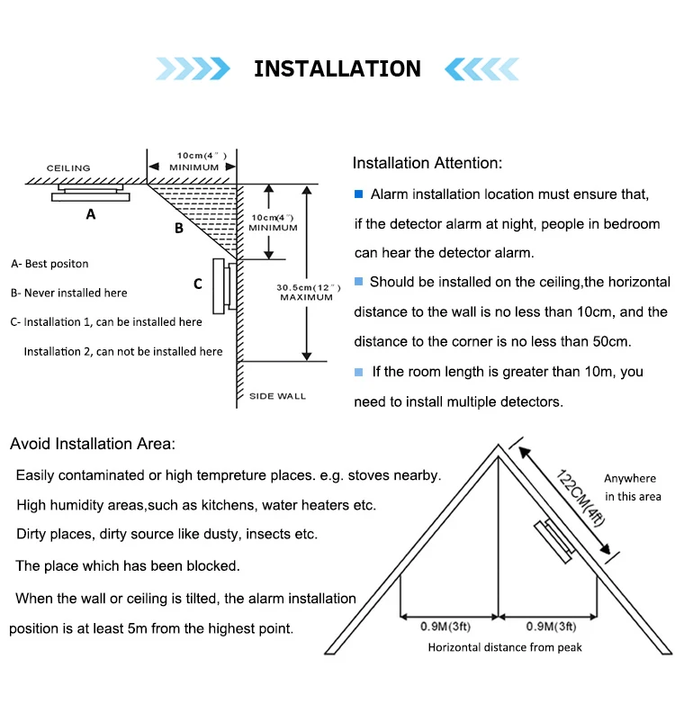 BSI LPCB EN50291 approval home security 7 years DC 4.5V battery operated co detector alarm with lcd - ANKUX.COM