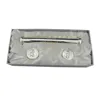silver plated logo customized baby birth certificate holder and baby tooth box