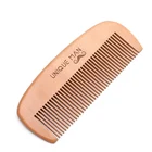 High quality cheap personalized hair comb perfect moustache laser engraved custom men's beard comb