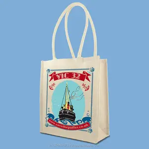 environmental jute shopping trolley bag