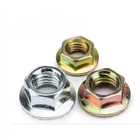 Carton Steel DIN6923 Zinc/yellow Plated Hex flange nut