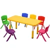 High Quality Folding Kids Study School Furniture Sets Eco-friendly Plastic Table and Chairs