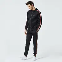 High Quality Sport Tracksuit for Men's Wholesale Zipper Custom Men Fitness Jogging Side Stripe Sports hoodies Suit
High Quality Sport Tracksuit for Men's Wholesale Zipper Custom Men Fitness Jogging Side Stripe Sports hoodies Suit