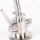 Yongda Sanitary 304 316L Stainless Steel Tri Clamp Beer sampling valve