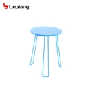 Free Sample Black Tempered Modern Round Top Metal Fancy S Shape Swivel Extendable Glass Coffee Table