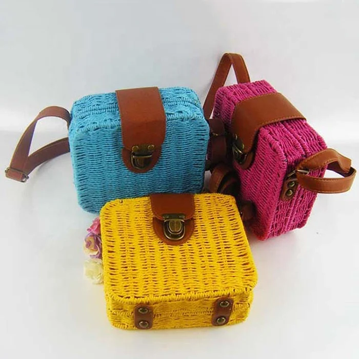Candy Color Square Lovely Straw Woven Satchel Messenger Women Rattan Beach Crossbody Shoulder Bag
Candy Color Square Lovely Straw Woven Satchel Messenger Women Rattan Beach Crossbody Shoulder Bag