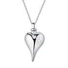 aromatherapy jewelry essential oil cremation Bone ash pendant open memorize Heart shape silver pendant urn jewellery
