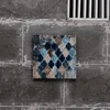 New craft high gloss blue abstract canvas wall art