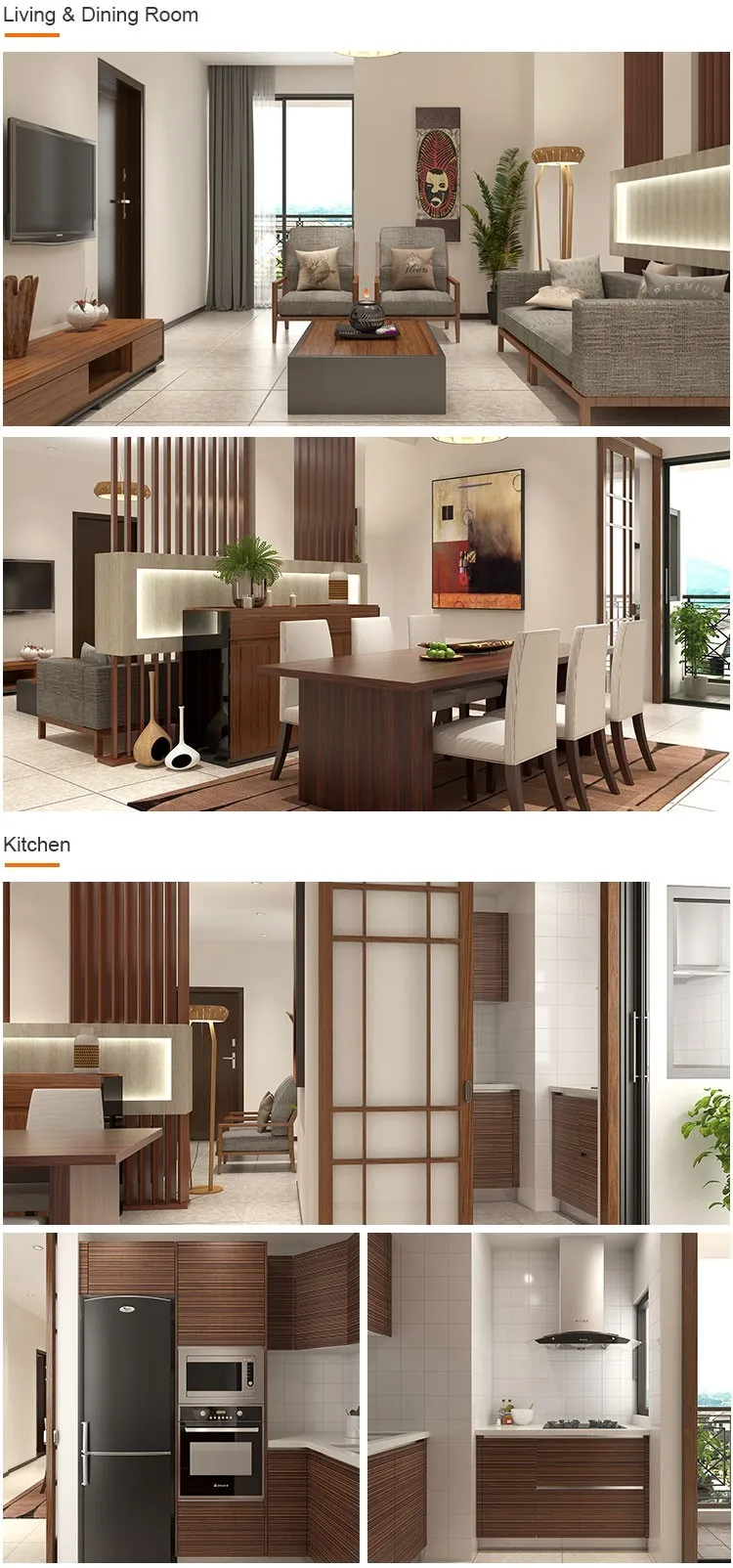 Hotel Project Natural Wood Grain Modern Furniture Design