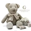 Luxury Linen&cotton dot stuffing teddy bear american Italian dolls wholesale with EN71 test report and CE mark and Reach docs