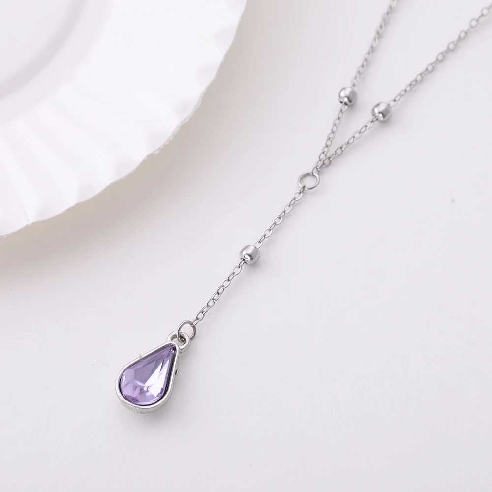 Tear Drop Choker Chain Colorful Rhinestone Charms Bead Chain Custom Necklace For Women Gift, As picture
Tear Drop Choker Chain Colorful Rhinestone Charms Bead Chain Custom Necklace For Women Gift, As picture