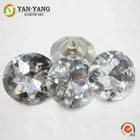 high quality clear colored 18mm modern decorative crystal buttons for sofa