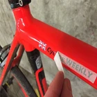 Custom Vinyl Waterproof Sticker Bicycle Frame Sticker Bicycle Decals