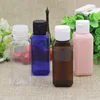 50ml PET Custom Empty Clear Shampoo Packaging Square Plastic Cosmetic Bottles With Flip Top Cap