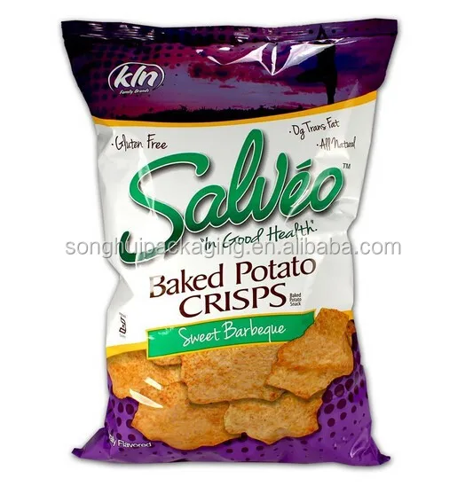 baked potato crisps packaging bag, laminated crisp bag made in