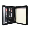 PU A4 size print file folder zipped portfolio leather cases