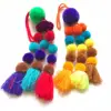 New design decorative crochet tassel fringe trim pom pom lace
