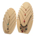 Customized size and style wooden jewellery display stand rack