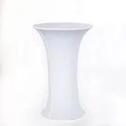 Custom bar table set round elastic cocktail table cloth cover