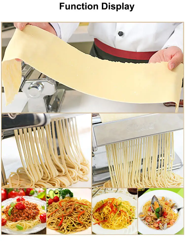 High Quality Completed Hand Operated Stainless Steel Home Noodle Making