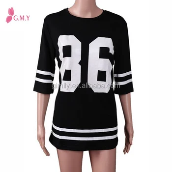 Fashion Oversized Women New Jersey Football T-shirt Dress For Women - Buy Football Jersey 