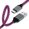 USB-C Cable Fast Charging USB-A to Type-C Charger Cable,Durable Braided Armor C Cord for LG V30,V20,G6,Nintendo Switch, huawei