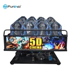 China manufacturer Zhuoyuan virtual reality 9d vr 6 seats cinema 7d theater game machines