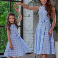 Mom and daughter dress Fashion Sundress Sleeveless Plaid Bowknot Zipper Mini Dress Mother and Daughter Clothes
Mom and daughter dress Fashion Sundress Sleeveless Plaid Bowknot Zipper Mini Dress Mother and Daughter Clothes