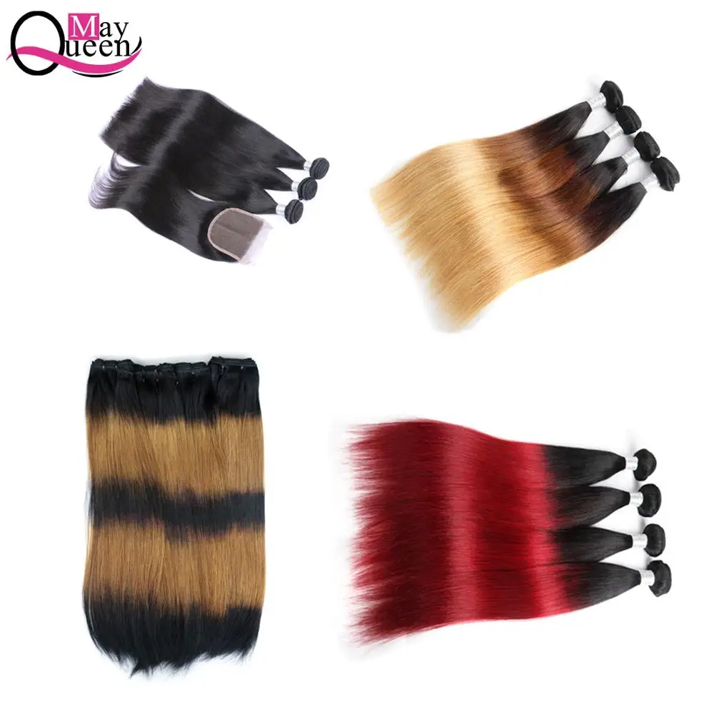 Mayqueen wholesale brazilian virgin remy straight human hair bundles with closure with 100% human hair extensions vendors, Natural color
Mayqueen wholesale brazilian virgin remy straight human hair bundles with closure with 100% human hair extensions vendors, Natural color
