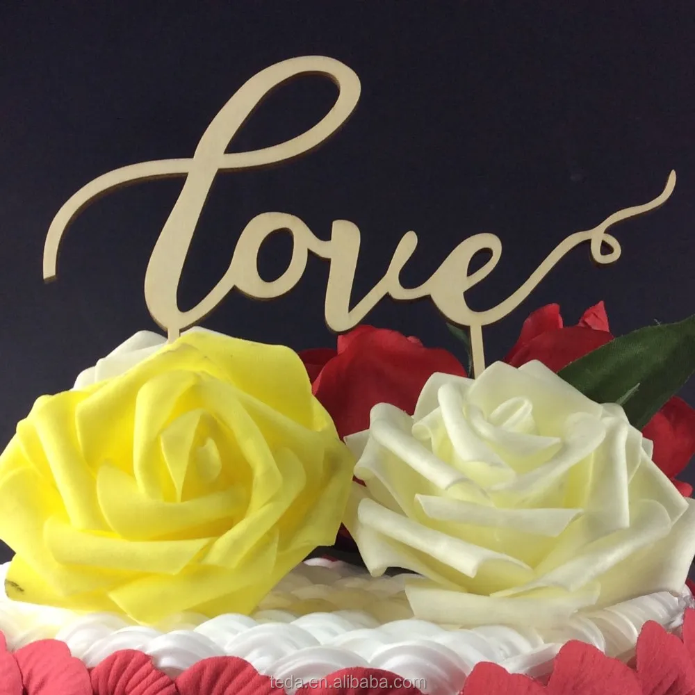 custom crown love cake topper