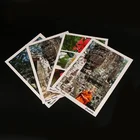 OEM Greeting Thank You Cards Custom Printing Scenery Glossy Lamination Colouring Paper Post Cards for Collections