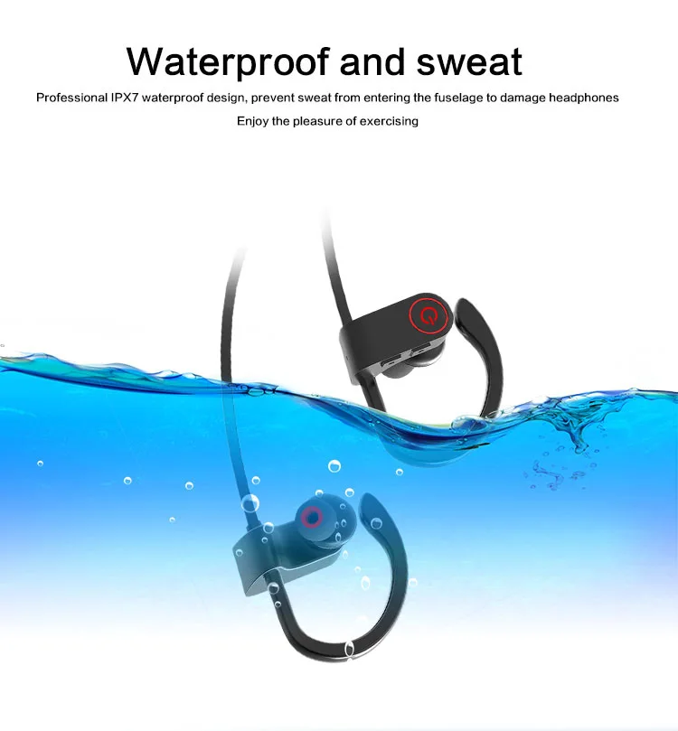 U8 Wireless Headphones Sports Wireless BT Earphone Stereo Headset Sweatproof Headphone With Mic For mobile phone - ANKUX.COM