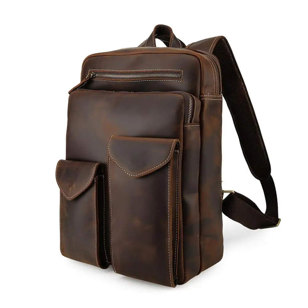 High Quality Custom Logo Vintage Male Real Leather Backpack Crazy Horse Leather Laptop Bag Backpack For Man
High Quality Custom Logo Vintage Male Real Leather Backpack Crazy Horse Leather Laptop Bag Backpack For Man