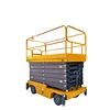 Scissor vehicle lifting equipment Manual scissor lift platform with 500KG rated load capacity